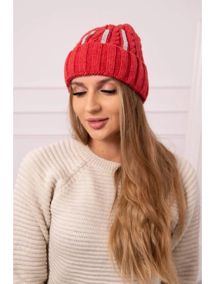 Dámska čiapka Selena K384 červená Dámska čiapka Selena K384 červená