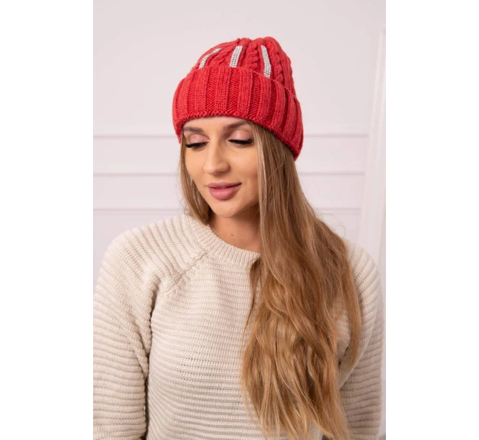 Dámska čiapka Selena K384 červená Dámska čiapka Selena K384 červená