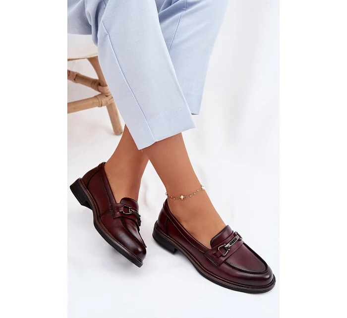 Kožené dámské mokasyny Vinceza 39983 Hnědé