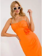 Sukienka DHJ SK model 19926568 pomarańczowy - FPrice
