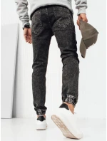 Pánske džínsové nohavice jogger čierne FashionStreet UX3944