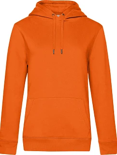 B&C QUEEN Hooded_° Dámska mikina s kapucňou 01.W02Q čistá oranžová