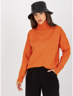 Dámsky sveter LC SW 0331.89P tmavo oranžový