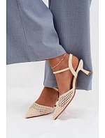 Dámske sandále X3515 cream - Diamantique