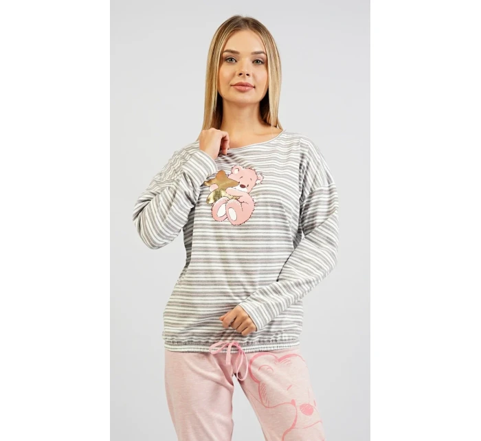 Dámske pyžamo dlhé Méďa s hviezdou