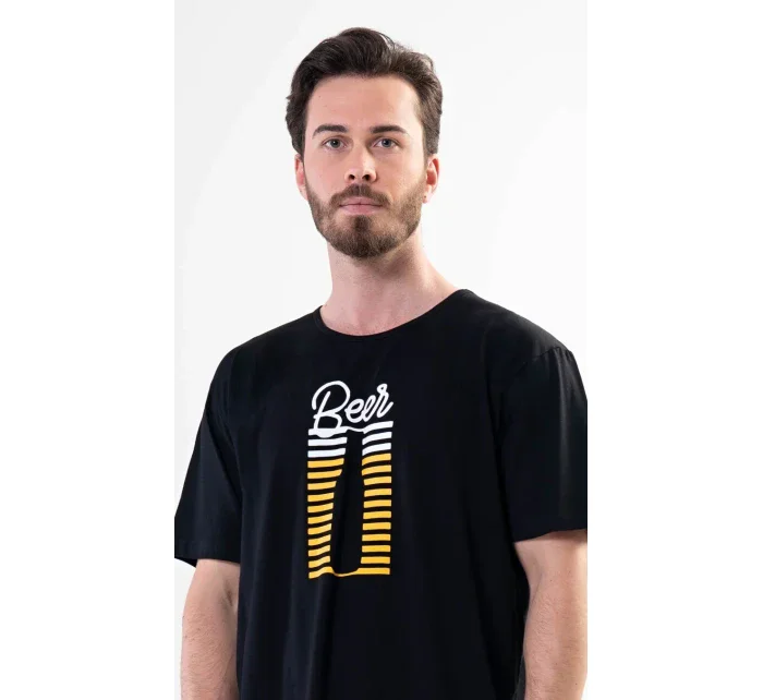 Pánska nočná košeľa s krátkym rukávom Beer