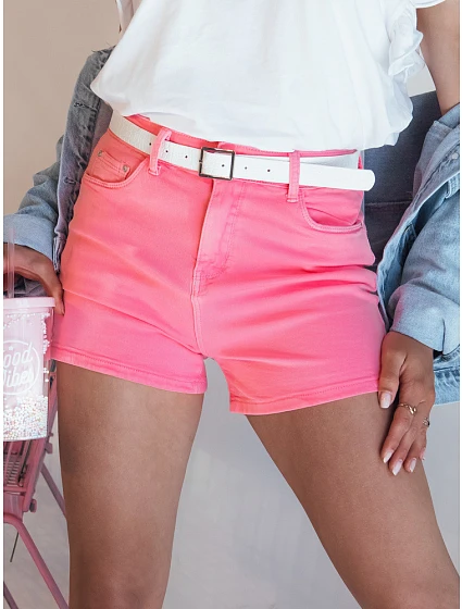 dámské džínové šortky růžové Dstreet model 21977669 - FashionStreet dámské džínové šortky růžové Dstreet model 21977669 - FashionStreet