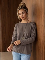 Dámska bavlnená blúzka oversize s príveskom Fango FashionStreet RY2943 Dámska bavlnená blúzka oversize s príveskom Fango FashionStreet RY2943