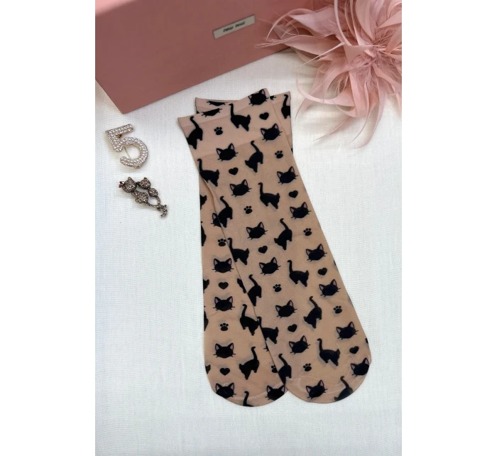 Dámske vzorované ponožky Magnetism lycra 20 den