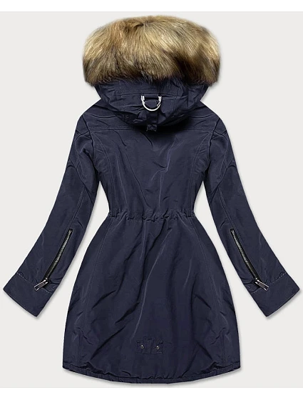 DAMSKA PARKA Z  GRANATOWA model 21243175 - LHD