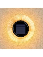 SOLÁRNE DISKOVÉ SVETLO 28 LED PRE MONTÁŽ NA ZEM ALEBO NA STENU