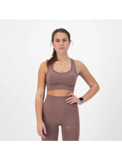 Rogelli TRINITY športová podprsenka špinavá ružová M