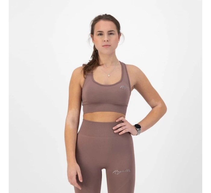 Rogelli TRINITY športová podprsenka špinavá ružová M
