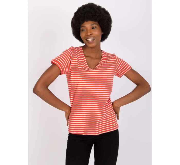 Tričko D16054M02431A tmavo oranžové