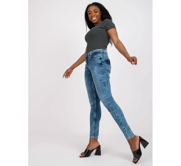 Džínsy nohavice D85035C62220M263 modré