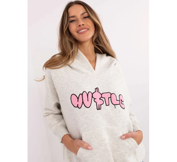 Mikina EM BL model 20811670 světle šedá - FPrice Mikina EM BL model 20811670 světle šedá - FPrice