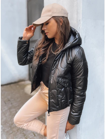 Dámská přechodná prošívaná bunda černá Dstreet model 21970039 - FashionStreet