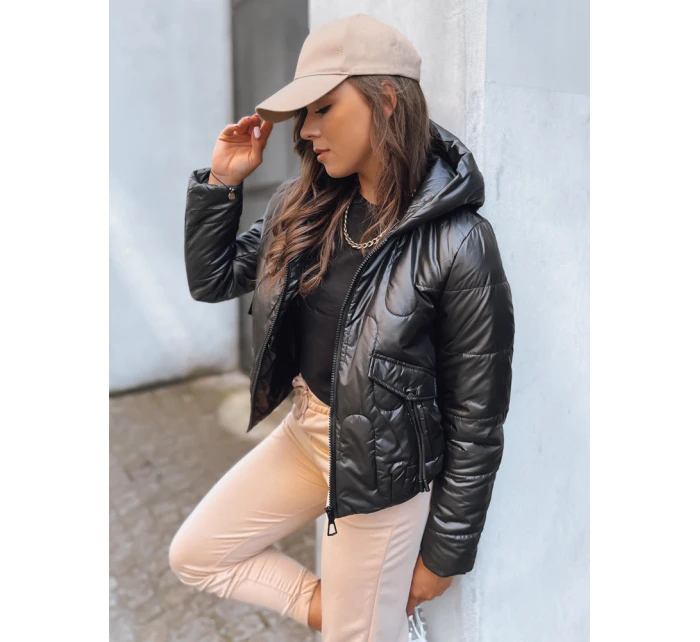 Dámská přechodná prošívaná bunda černá Dstreet model 21970039 - FashionStreet