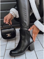 dámské kozačky na podpatku černé Dstreet model 21981386 - FashionStreet
