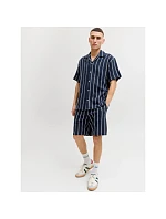 Jack&Jones pánske pruhované šortky JPSTJAIDEN COBA STRIPE JOG SHORTS REG SN SN 12274413 SKY CAPTAIN/STRIPES