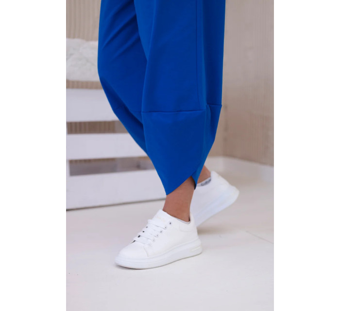 Sada nových nohavíc Punto s kapucňou v chrpovo modrej farbe