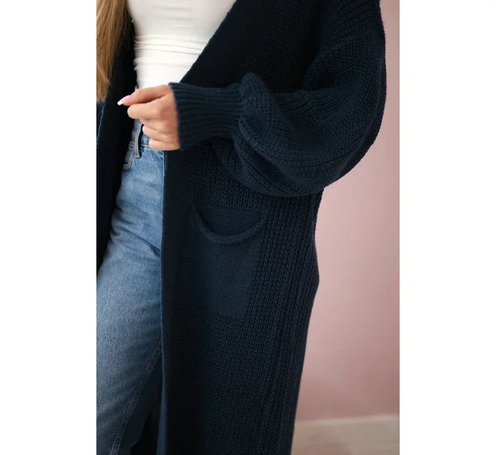 Dlhý svetrík Tmavý denim