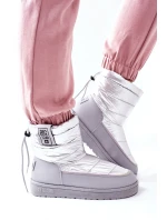 Dámské Sněhule Big Star model 21561942 Stříbrné - Big Star Shoes Dámské Sněhule Big Star model 21561942 Stříbrné - Big Star Shoes