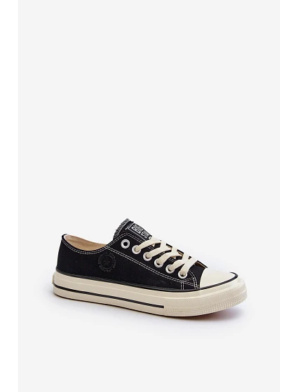 Nízké Dámské Tenisky Big Star model 21654809 Černé - Big Star Shoes Nízké Dámské Tenisky Big Star model 21654809 Černé - Big Star Shoes