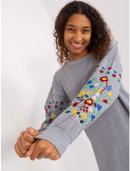 RV SK 8979 šaty.94P sivá