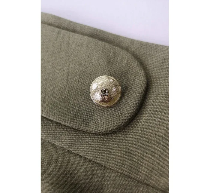 model 18407333 Sukně s vysokým pasem olivová - BeWear