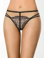 Tangá Marshmallow V-7888 čierna/béžový - Axami