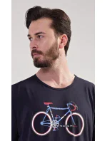 Pánska nočná košeľa s krátkym rukávom Bike Pánska nočná košeľa s krátkym rukávom Bike