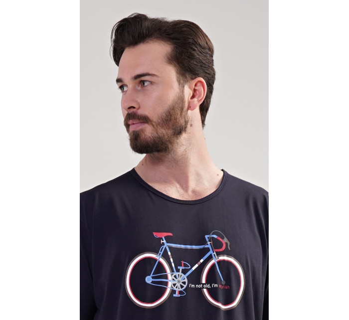 Pánska nočná košeľa s krátkym rukávom Bike