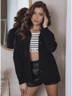 Dámska manšestrová košeľa COVE black FashionStreet DY0367