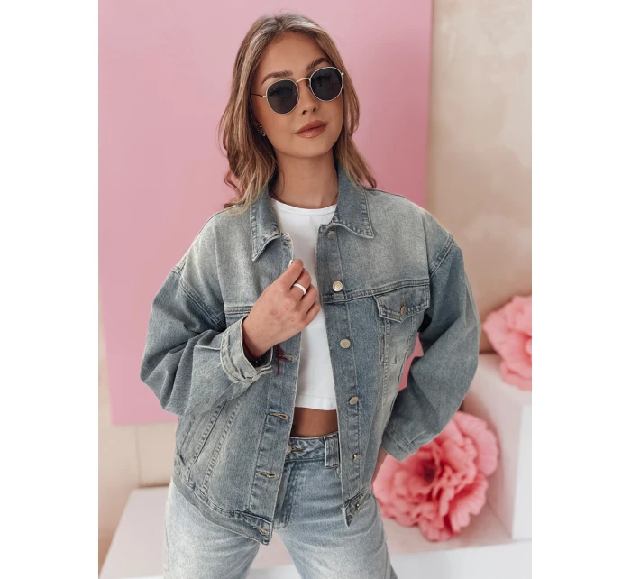 Dámská přechodná bunda oversize modrá Dstreet model 21985603 - FashionStreet Dámská přechodná bunda oversize modrá Dstreet model 21985603 - FashionStreet