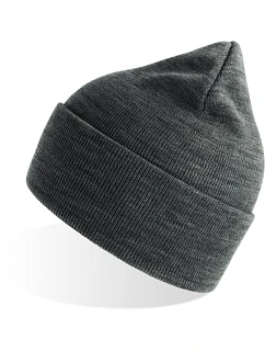 Atlantis Headwear Pure Pletená čiapka „Pure“ 33.8000 tmavošedá melírovaná