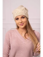 Dámska čiapka Ramona K383 svetlo béžová Dámska čiapka Ramona K383 svetlo béžová