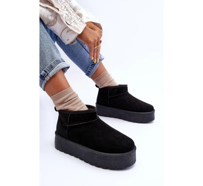 Sněžnice Z Kůže Černé model 21630188 - Boto