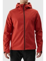Kurtka Męska Softshell Z Kapturem 4F 4FWAW24TSOFM283-61S Czerwona
