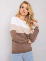 Blúzka RV BL 5787.15X bielo-hnedá Blúzka RV BL 5787.15X bielo-hnedá