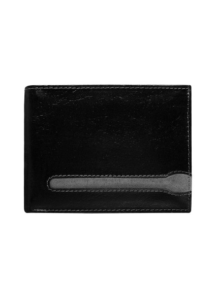 Pánska čierna peňaženka z pravej kože