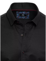 Čierne pánske tričko s krátkym rukávom Dstreet KX0992