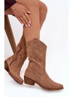 Dámske členkové topánky s podpätkom - béžové Lovelle Dámske členkové topánky s podpätkom - béžové Lovelle