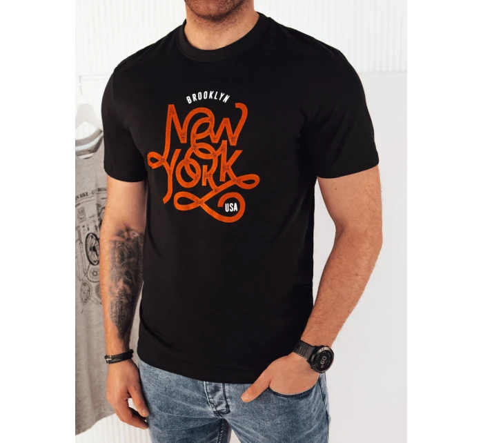Pánské tričko s potiskem černé Dstreet model 21973588 - FashionStreet