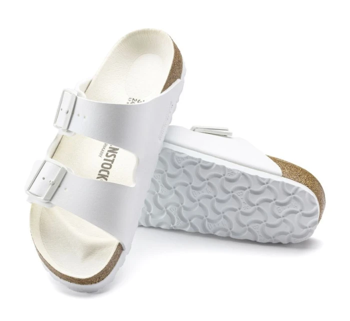 Birkenstock dámske/pánske Birkenstock Arizona Birko-Flor Regular široké chodidlá na leto biele (1019061)