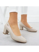 Lodičky Sergio Leone PB178 v nude farbe s ihlovým podpätkom