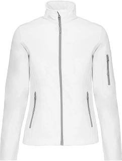 Kariban K 400 Dámska 3-vrstvová softshellová bunda 20.K400 biela