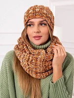 Dámsky fleecový set 4 Seasons K263 camel+red