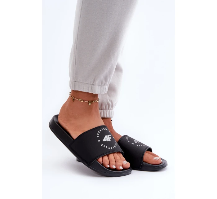 Dámské Žabky model 21666194 Černé - 4F Dámské Žabky model 21666194 Černé - 4F