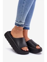 Pěnové dámské sandály na platformě černé model 21697861 - EVENTO